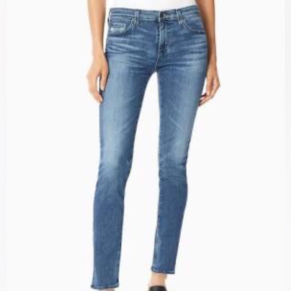AG Adriano Goldschmeid the Prima Cigarette Skinny Mid Rise Jeans size 24